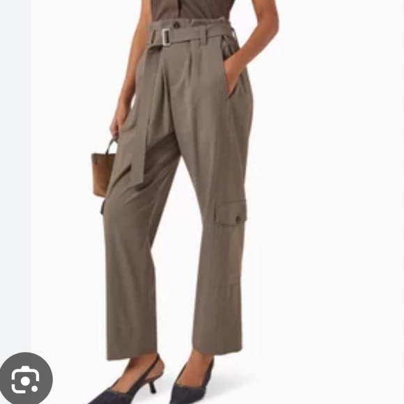 Brunello Cucinelli Pants - Brunello Cucinelli Wool Blend Trousers Pants Utility Belted size 10
